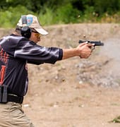 Shooting and Weapons Training. Outdoor Shooting Range